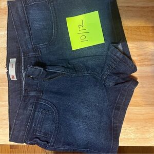 Levi's Kids Dark Blue Denim Shorts